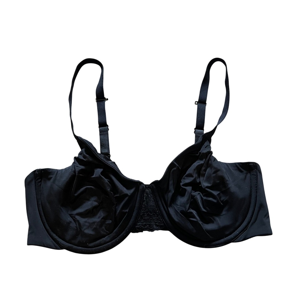 Wacoal Lace Impression Seamless Underwire‎ Bra Black 34D 851257 Lace Trim Mens